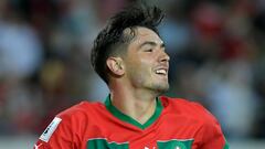 Agadir (Morocco), 07/06/2024.- Brahim Diaz of Morocco in action during the FIFA World Cup 2026 CAF qualifiers soccer match between Morocco and Zambia, in Agadir, Morocco, 07 June 2024. (Mundial de Fútbol, Marruecos) EFE/EPA/Jalal Morchidi
