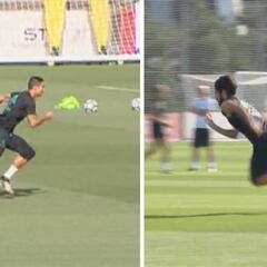 Benzema, Cristiano, Isco, Asensio y Bale se retaron a lo Bolt: ¿quién fue el más rápido?