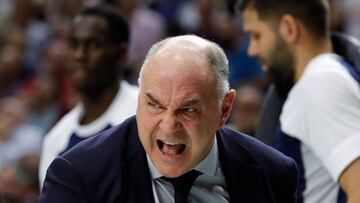 Laso, durante el partido