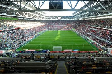 El  Esprit-Arena donde juega el Fortuna Düsseldorf.  