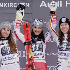 La austriaca Venier estrena su palmarés en Garmisch