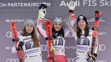 La austriaca Venier estrena su palmarés en Garmisch