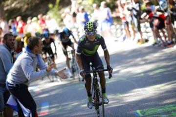 Nairo Quintana durante la ascensión al Mont-Ventoux.