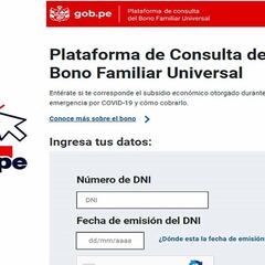 Bono Familiar Universal: cómo saber si todavía puedo recibir la ayuda online