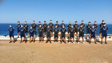 Foto del MArbella en Las Palmas después del entrenamiento.