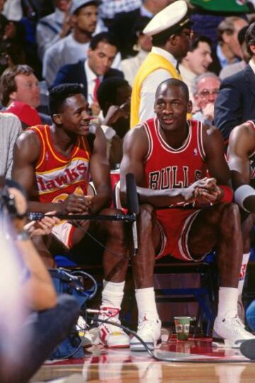 Michael Jordan y Dominique Wilkins.