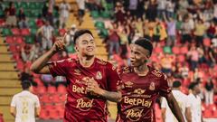 Tatay Torres y Chino Sandoval comandan la goleada del Tolima ante Águilas