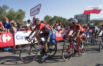 Vicenzo Nibali llegando a la meta.