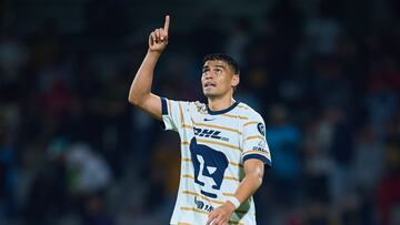 during the round one second leg match between Pumas UNAM and Cavalry FC as part of the CONCACAF Champions Cup 2025, at Olimpico Universitario Stadium on February 13, 2025 in Mexico City, Mexico.