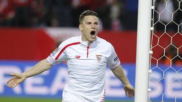 Gameiro, goleador del Sevilla.