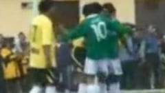 Evo Morales agrede a un opositor en un amistoso