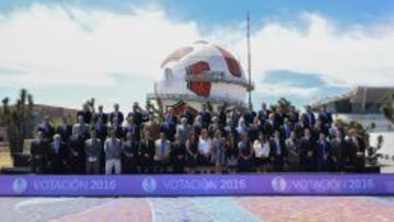 Grupo de periodistas encargados de emitir su voto para la Generacipon 2016 del Salón de la Fama del Fútbol