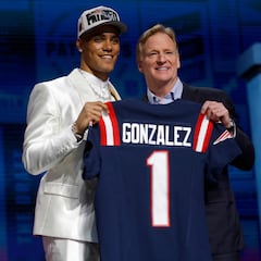 El número oficial de Christian González con los New England Patriots