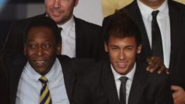 Pele y Neymar, en una gala de la FIFA.