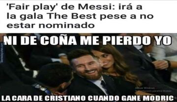 Los mejores memes de los premios 'The Best 2018'