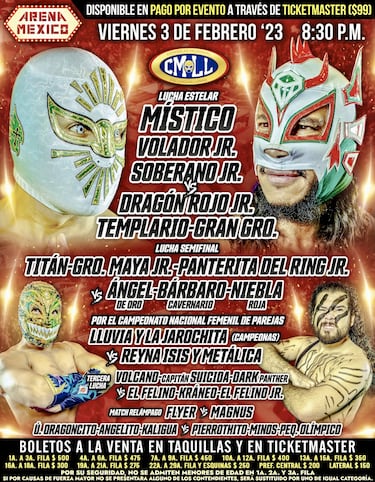 Viernes Espectacular CMLL 3 de febrero 2023: Cartelera, luchadores y cómo comprar entradas para la lucha libre