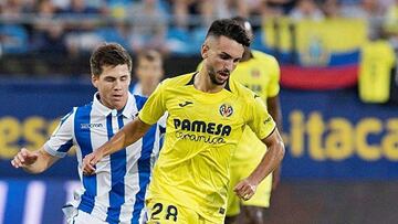 Manu Morlanes con la camiseta del Villarreal