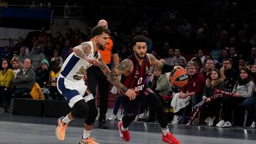 Scottie Wilbekin y Marcus Howard durante un Baskonia-Fenerbahçe de Euroliga.