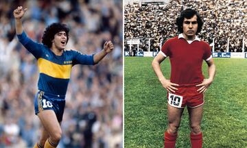 El 'Dios' del fútbol dijo sobre Ricardo Bochini: “Cuando vi que entraba Bochini, me pareció que tocaba el cielo con las manos, por eso lo primero que hice fue tirar una pared con él. En ese momento sentí que estaba tirando una pared con Dios”.