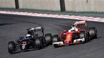 Alonso junto a Vettel en M&oacute;naco.