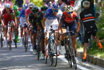 Vincenzo Nibali, Thibaut Pinot y Nairo Quintana.