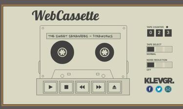 WebCassette, escucha música en el PC como si fuera de cassette