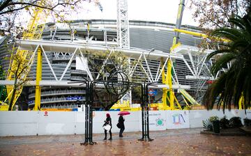 Así avanzan las obras del Bernabéu por dentro y por fuera