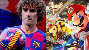 Griezmann se integra en el vestuario del Barça con Nintendo Switch y Mario Kart 8
