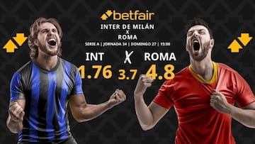 Inter de Milán vs. AS Roma: horario, dónde ver, pronósticos y clasificación