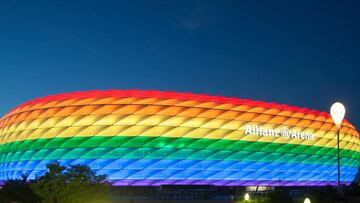 La UEFA propone otra fecha para iluminar el Allianz con los colores LGTBI