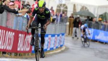 Nairo Quintana llega vencedor a Val Martello.