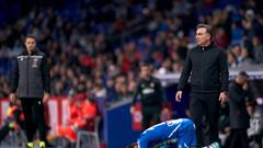 Carlos Carvalhal durante el partido de Copa frente al Espanyol.