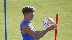 Marcos Llorente, en un entrenamiento.