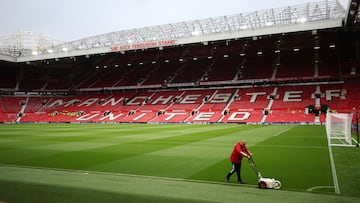 Interior de Old Trafford, estadio del Manchester United.