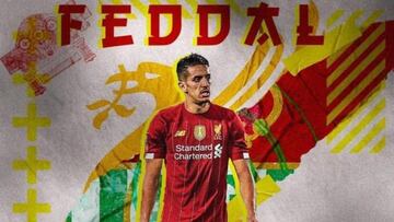 Feddal, vestido del Liverpool.