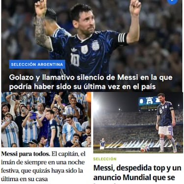 Argentina teme por el último partido de Messi