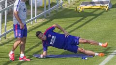 Santiago Arias, con el Atleti, podr&iacute;a debutar hoy.