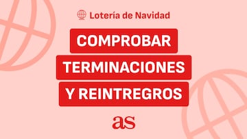 Terminaciones y reintegros de la Lotería de Navidad 2025.