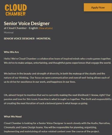 Bioshock 4: una oferta de trabajo deja caer que tendrá elementos de “sandbox emergente”