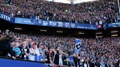 El reloj en el estadio que cuenta los d&iacute;as que el Hamburgo est&aacute; en Primera divisi&oacute;n en Alemania.