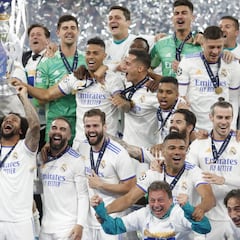 El póster del Madrid campeón de la Champions, este lunes con AS