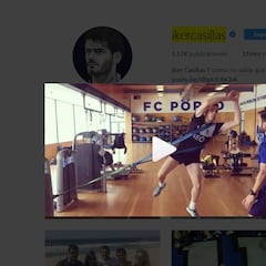 Modric bromea con el vídeo en el gimnasio de Iker Casillas