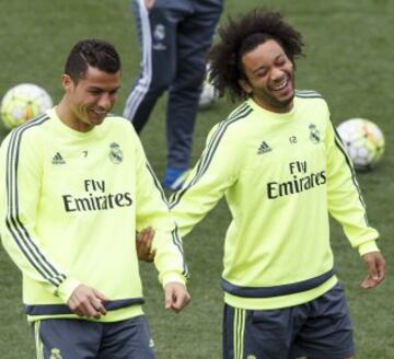 Marcelo y Cristiano Ronaldo.