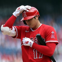 Matt Moore, Lucas Giolito y Reynaldo López se despiden de Shohei Ohtani en los Angels