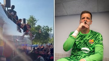 “¡Szczesny fumador!"