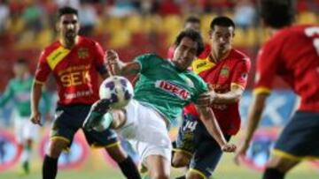 Elizondo debutó en Audax en el duelo contra Unión Española y marcó un gol.