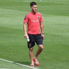 Bélgica se entrena sin Eden Hazard, De Bruyne ni Denayer