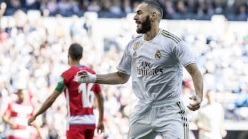 05/10/19 PARTIDO PRIMERA DIVISION
REAL MADRID GRANADA
GOL 1-0 BENZEMA ALEGRIA