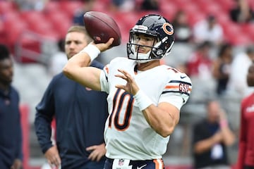 Mitchell Trubisky tuvo una espectacular tarde en el triunfo de los Bears sobre los Buccaneers. (43.46 puntos en el Fantasy)