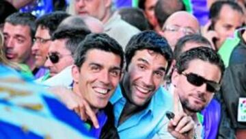 <b>INOLVIDABLE. </b>Muñiz y Sanz celebraron juntos el ascenso.